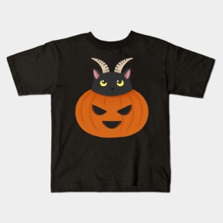 Pumpkin cat Kids T-Shirt